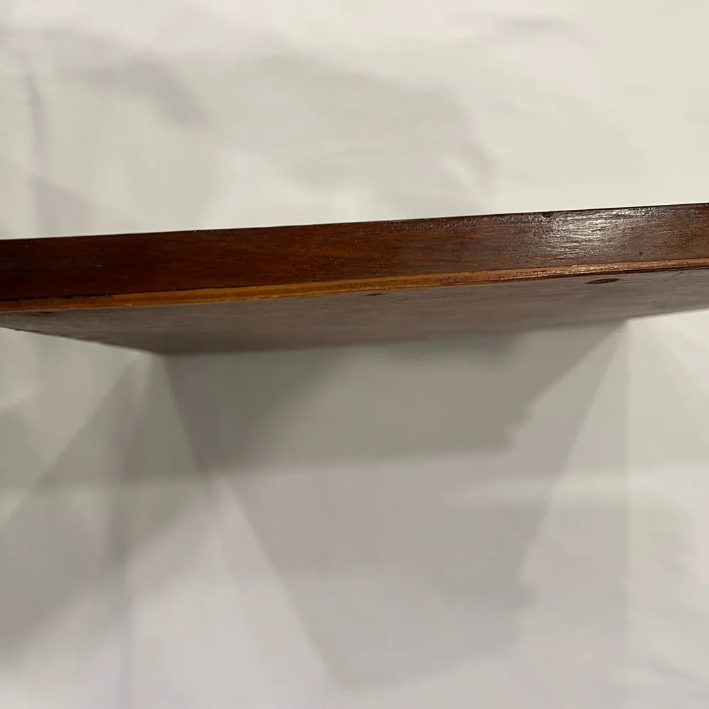 Vintage Chess Checker Board Rare Butterfly Wing Artwork Real inlaid wood BRAZIL - Picture 14 of 16